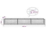 Gabion with 3.5 mm Wire and 5x10 cm Mesh 300x100x50 cm 3462888
