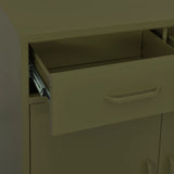 Storage Cabinet Olive Green Steel 80x35x101.5 cm 336153
