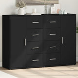 Sideboards 2 pcs Black 60x31x84 cm Engineered Wood 3276589