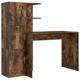 Desk 2 pcs Smoked Oak 3337293