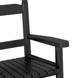 Rocking Chairs for Children 2 pcs Black Solid Wood Poplar 3281598