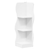 Corner Shelf with Shelf White 34 x 33 x 102 cm Engineered Wood 899936