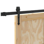 Sliding Door Manual Brown 78 x 202 cm Solid pine wood 3333806