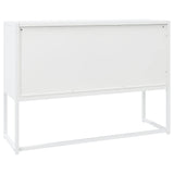 Sideboard White 105x35x75 cm Steel 335869