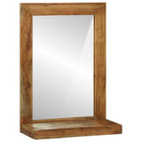 Bathroom Mirror Brown 50 x 22 x 70 cm Solid Acacia Wood 4016738