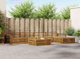 Outdoor Sofa Set 6 pcs Natural Solid Acacia Wood 3373349