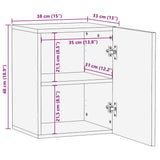 Bathroom Cabinet White 38 x 33 x 48 cm Engineered Wood 4018136