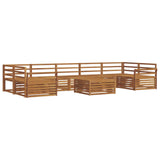 Outdoor Sofa Set 8 pcs Natural Solid Acacia Wood 3373179