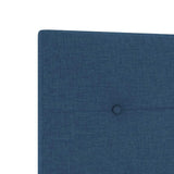 Headboard Height Adjustable with Headboard Blue 90 cm Fabric 3337801