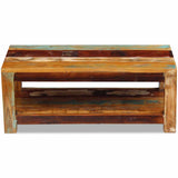 Coffee Table Solid Reclaimed Wood 90x45x35 cm 243322