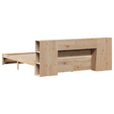 Bookcase Bed without Mattress 180x200cm Super King Solid Wood Pine 3322365