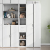 Highboard White 30x42.5x185 cm Engineered Wood 846236