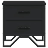 Bedside Cabinets 2 pcs Black 40x41x40 cm Engineered Wood 848505