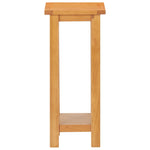 ZNTS Side Table 27x24x55 cm Solid Oak Wood 289185