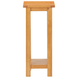 ZNTS Side Table 27x24x55 cm Solid Oak Wood 289185