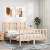 Bed Frame without Mattress 120x200 cm Solid Wood Pine 3192226