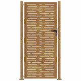 Garden Gate 100x200 cm Corten Steel Square Design 153201