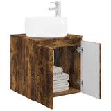 Wall-Mounted Sink Vanity Smoked Oak 49.5 x 44.5 x 66 cm 890457