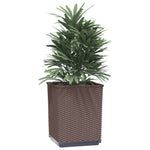 ZNTS Planters 4 pcs Brown 30x30x37 cm Polypropylene 364189
