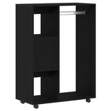 Wardrobe Black Oak 80x40x110 cm Engineered Wood 862068