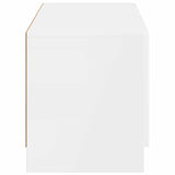 TV Cabinet High Gloss White Engineered Wood 897779