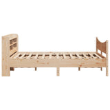 Bed Frame with Headboard 120x200 cm Solid Wood Pine 3307047