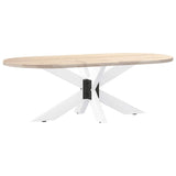 Coffee Table Leg Spider Shape White 98x58x cm Steel 4013109