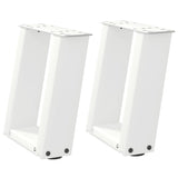 ZNTS Coffee Table Legs U-Shaped 2 pcs White 30x cm Steel 4012737