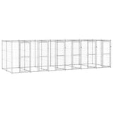 Outdoor Dog Kennel Galvanised Steel 14,52 m 3082286