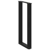 Console Table Legs U-Shaped 2 pcs Black 38x cm Steel 4013172