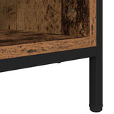 Shoe Cabinet Old Wood 131 x 35 x 50 cm Engineered Wood and Iron 881310