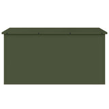 Outdoor Storage Box Olive Green 100 x 50.5 x 50 cm Steel 874563