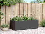 Garden Planter Dark Grey 80x36x35 cm PP 368777