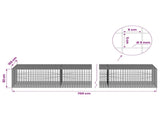 Gabion with 5 mm Wire and 5x5 cm Mesh 700x100x50 cm 3464336