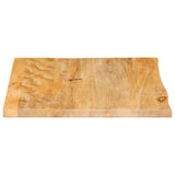 Table Top Live Edge 60x60x2.5 cm Solid Wood Mango 370450