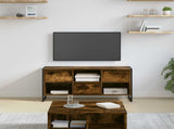 TV Cabinet Smoke Oak 100 x 36 x 49.5 cm Engineered Wood 886506