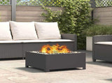 Fire Pit Black 60 x 60 x 30 cm Steel 858962