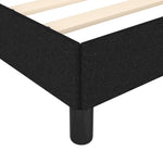 ZNTS Bed Frame without Mattress Black 90x190 cm Single Single Fabric 349823