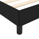 ZNTS Bed Frame without Mattress Black 90x190 cm Single Single Fabric 349823