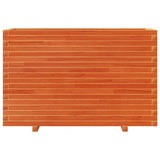 Garden Planter Wax Brown 110x40x72 cm Solid Wood Pine 3282641
