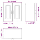 Kitchen Wall Cabinet "Kalmar" Sonoma Oak Engineered Wood 853580