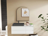 60 x 90cm Arched Home Mirror - Black T3398P330545