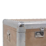 Storage Box Solid Fir Wood 91x52x40 cm Brown 246124