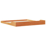 Bed Frame Wax Brown 180 x 210 cm Solid Pine Wood 873360