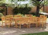 Garden Chairs 8 pcs Natural Solid Acacia Wood 3416308