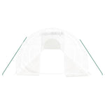 Greenhouse with Steel Frame White 48 m² 16x3x2 m 3188056