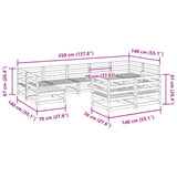 9 Piece Garden Sofa Set Impregnated Wood Pine 3299628