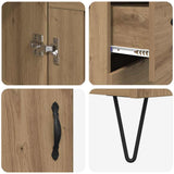 Highboard Artisan Oak 69.5 x 34 x 180 cm Engineered Wood 3415849