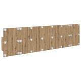 Headboard with Cabinet 3 pcs Artisan Oak Engineered Wood 3415909