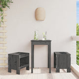 Garden Stools 2 pcs Grey 40x36x45 cm Solid Wood Pine 825340